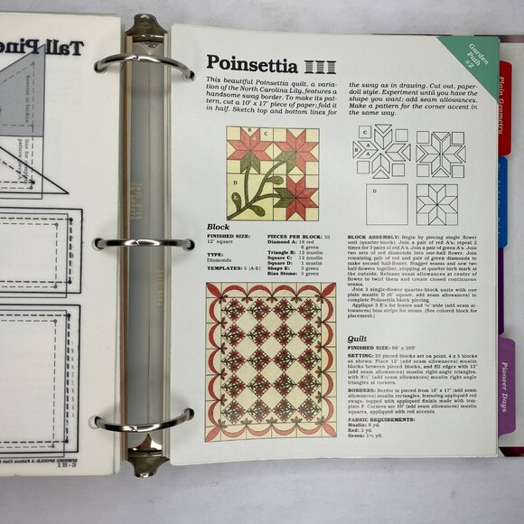Vintage 1990 Georgia Bonesteel's Spinning Spools Pattern Club For Quilters Vol 1 - Picture 10 of 16